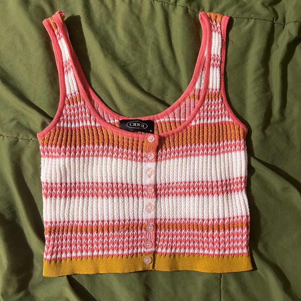 Cider Cropped Tank Top